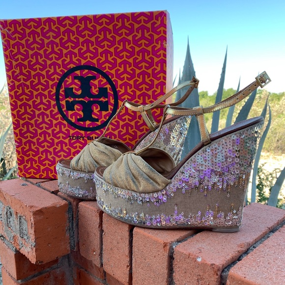 Tory Burch Shoes - - Tory Burch gold shoes